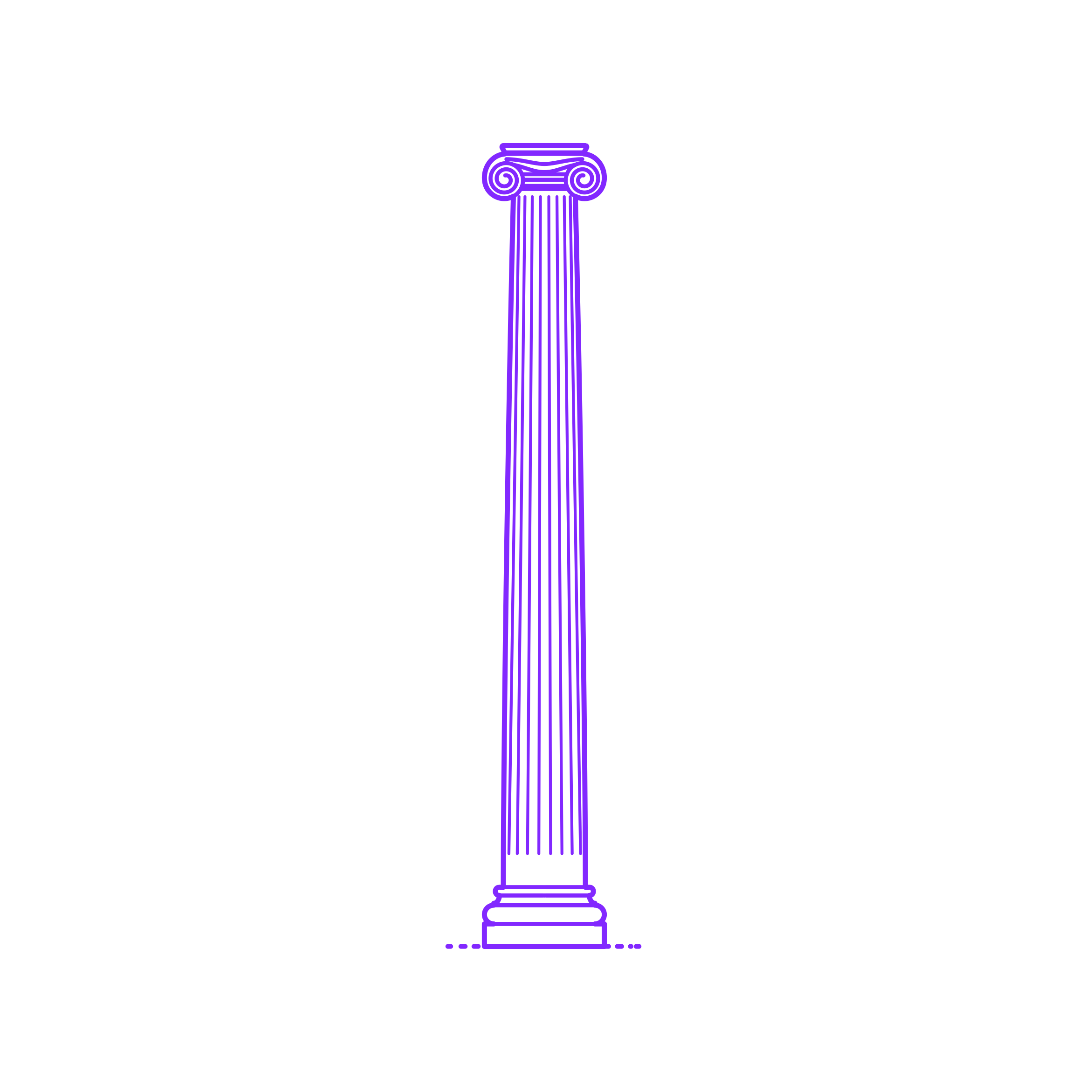 Buildings Stone Columns Greek Ionic Fluted Medium Vinyl Svg File Free Vectors